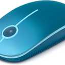 VssoPlor Wireless Mouse, 2.4G Slim Portable Computer Laptop Mouse with Nano Receiver Quiet Silent Optical Mice for Notebook, PC, Laptop, Computer-Gradient Blue