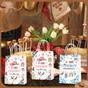 15pcs A Little Cowboy Is on The Way Party Favor Bags, Cowboy Baby Shower Decorations, A Little Cowboy Is on The Way Goodie Bags