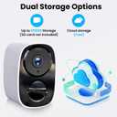 2026 Upgraded 2K Security Cameras Wireless Outdoor, Free Cloud Storage, 1-6 Months Battery Life, Waterproof, 2-Way Talk, AI Motion Detection Spotlight Siren Alarm Cameras for Home Security