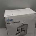 20Bar Espresso Machine, Compact Espresso Maker with Milk Frother, Stainless Steel Coffee Machine for Cappuccino&Latte, 42oz Water Tank, Visible Pressure Gauge, Home&Office, Silver