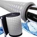 Swimming Pool Handrail Cover - 4 Feet Neoprene Zippered Pool Handle Covers, Slip Resistant Hand Grip Rails for Inground Pool Entry