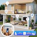 WiFi Sensor, Smart Motion Detector Kit with Phone App Alerts, Includes Gateway Hub, PIR Motion Sensor, Doorbell Button, Door Sensor, DIY Burglar Alarm for Home Business Apartment (Only 2.4GHz)