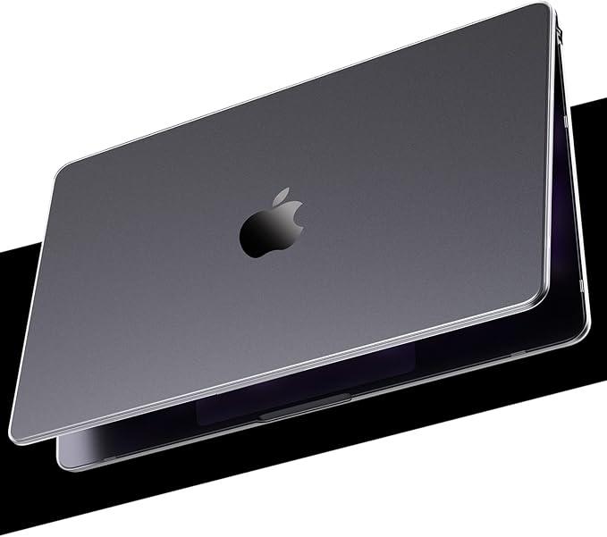 Macaset for MacBook Air 15 inch Case M4 M3 M2 2025 2024 2023 Release [100% Match Official Color] [Ultra Thin Armor] Protective Hard Shell Cover for Laptop A3241 A3114 A2941  Space Gray Clear