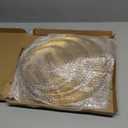 LIAISIMI 3 Tier Gold Cupcake Stand Stainless Steel Dessert Display Rack with Removable Tiered Tray for Parties,Weddings,Birthdays,Decorations,Any Festivals and Festivities(Stainless Steel Pole-1Pack)