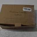 flamecan 12 Pack Floating Candles, 3 White Unscented Dripless Wax Burning Candles, for Cylinder Vases, Weddings, Party and Holiday