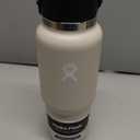 Hydro Flask Travel Water Bottle - Insulated Stainless Steel - Wide Straw Lid, Non Spill, Leakproof in 32 Oz Ivory