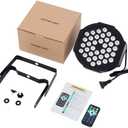 Litake DJ Par Lights, RGB 36 LED Stage Lights Sound Activated, Remote & DMX Controlled LED Uplights,7 Modes Uplighting for Dance Party Church Wedding Birthday Holiday Music Show-8 Pack