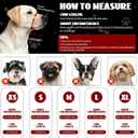 2 x 2PCS Dog Muzzles, Soft Adjustable Mesh Breathable Dog Mouth Guard