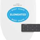 COWAY Bidetmega 200N *Elongated* Electronic Bidet Toilet Seat with Instantaneous Water Heating, Heated Seat and Dryer, Soft Close Lid, Stainless Nozzle, Night Light, Self Cleaning, Remote Control
