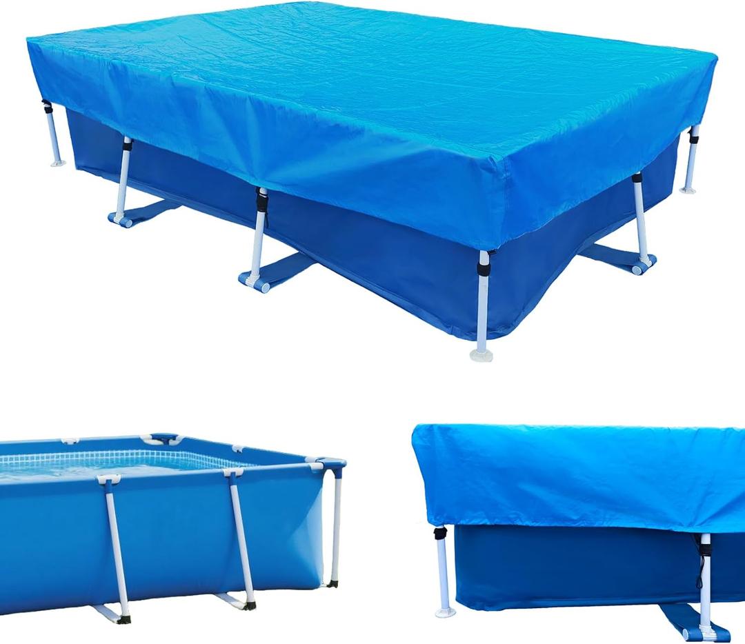87 x 59 in Pool Cover 7 x 4 Rectangle Swimming Pool Cover 86 x 59 in Rectangular Above Ground Pool Cover 7.3 ft x 4.9 ft Winter Pool Covers with Drawstring Dust Rain Proof Durable Blue for Family 87 x 59 in Pool Cover 7 x 4 Rectangle Swimming Pool Cover 86 x 59 in Rectangular Above Ground Pool Cover 7.3 ft x 4.9 ft Winter Pool Covers with Drawstring Dust Rain Proof Durable Blue for Family