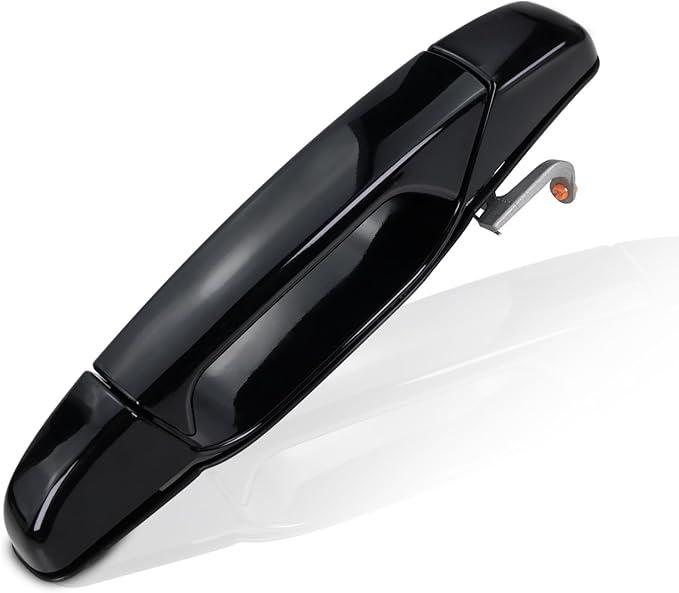 Exterior  Black Door Handle Front Left Driver Side Compatible with 2007-2014 Chevy Silverado Suburban Avalanche Tahoe, GMC Sierra Yukon, Cadillac Escalade Replaces# 20828258, 22738721, 25960525
