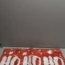 Duraaamo Christmas Bath Mat, Christmas Bathroom Decor Non Slip Absorbent Washable Xmas Bath Rugs for Xmas Holiday Home Bathroom Decor, 20 x 32 Inch(Red,Ho Ho)