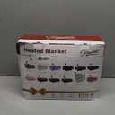 Homemate Electric Heated Blanket Twin - 62"x84" Heating Bed Blankets Throw with 10 Heating Levels 8 Hours Auto Off Fast Heating Over-Heated Protection Ultra Soft Warm Flannel ETL Certified Grey