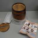 OurWarm Wooden Wedding Card Box for Reception, Whiskey Barrel Gift Card Box for Party, Wedding Envelope Box with Slot & Holder for Graduation Bridal Shower Birthday Wedding Table Decor