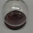 PH PandaHall 4.5x4.4 Cloche Glass Dome Display Clear Dome with Base Mini Crystal Display Case Vintage Style Centerpiece Stand Bell Jar for Watch Jewellry Miniatures Figurines Display