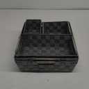 Baskets For Organizing Set Of 9 Dark Grey - Storage Baskets For Shelves - Perfect Closet Organizer Bins, Bathroom Basket, and Pantry Basket - Small Storage Bins For Shelves - Bin For Organization (Dark Grey)