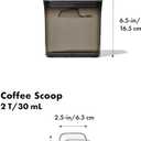 OXO Steel POP Coffee Container with Scoop- 1.7 Qt for Coffee, Tea and More,Grey