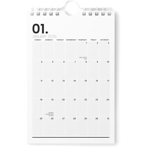 Karto Small Wall Calendar 2026-2027 - Vertical 6x9 inch January 2026 to June 2027 - Small, Versatile, and Easy Planning with the Aesthetic Desk Monthly Calendar - Minimalist