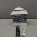 Christmas Snow Globe Lantern Water Glittering Lantern with 8 Songs & 6H Timer Romote Control Christmas Snow Globes USB & Battery Operated for Christmas Festival Decorations Gifts (Penguins)