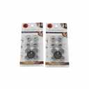 8pc Small Round Chair Leg Protector Grey 2 set