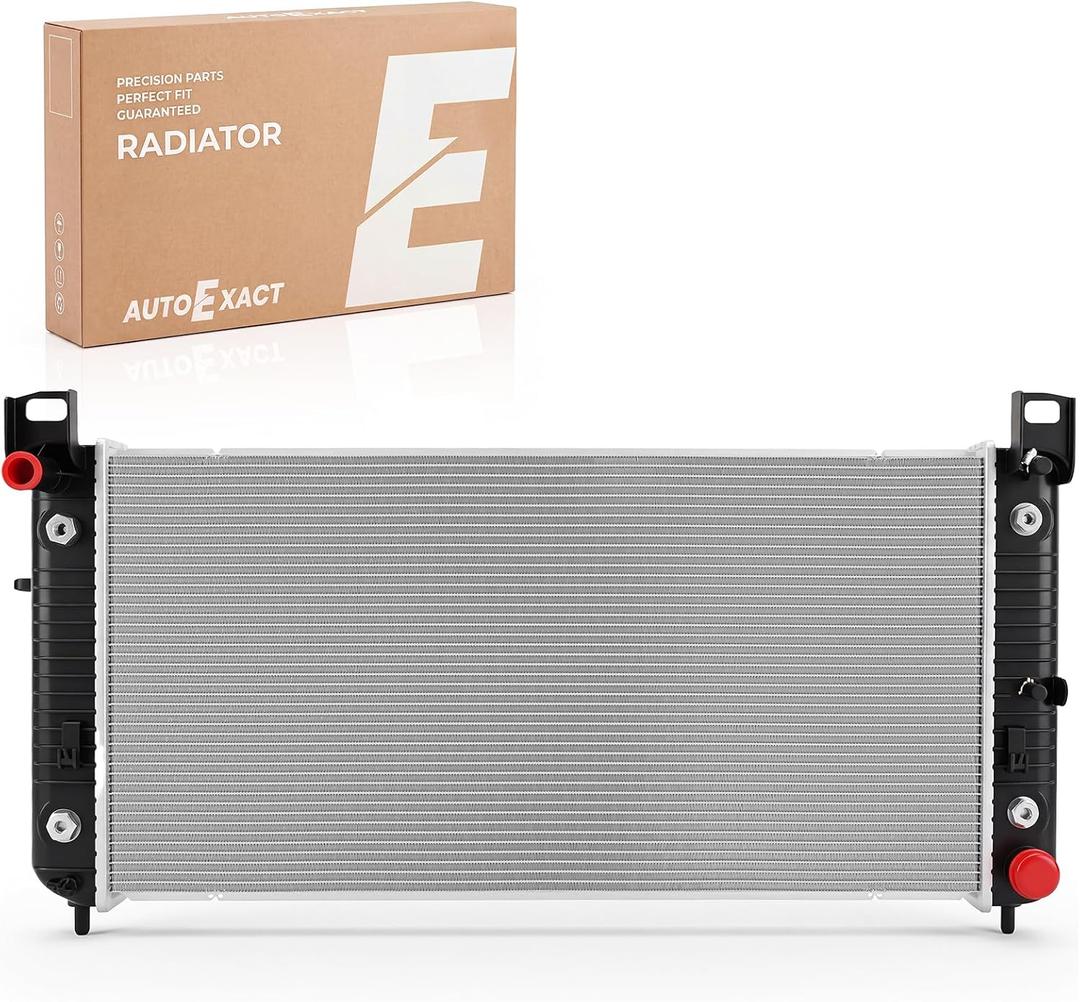2370 Radiator Compatible with Chevy Silverado Suburban GMC Yukon Sierra Tahoe Escalade Hummer H2 4.3L 4.8L 5.3L 6.0L 6.2L Engine Radiator, 34", with TOC & with EOC