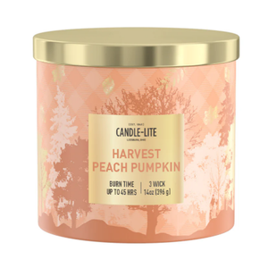 Candle Lite  Harvest Peach Pumpkin 14 OZ