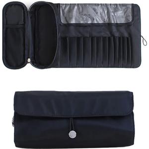 Portable Makeup Brush Storage Bag, Cosmetic Travel Storage Bag, Multi-Function Makeup Brush Protection Bag, Folding Tool Bag