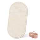 10mm Hole Moses Basket Base for Crochet, HSSZXFR Oval Shape Large Moses Basket Wooden Base, for DIY Crochet Knitting Weaving Crafts Home Decoration (80x40x0.5cm(31.5”x15.7”x0.2”))
