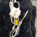 Heated Blanket Throw with 1/2/4/6/8 Hours Auto-Off 10 Heat Level, 50'' * 60'' Cozy Faux Rabbit Fur Bubble Electric Blanket with Overheat Protection(Dark Grey)