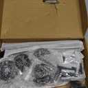 6 Pack Pipe Shelf Brackets 10 Inch, Industrial Iron Pipe Floating Shelves Bracket Heavy Duty Metal Shelving Brackets for DIY Shelves