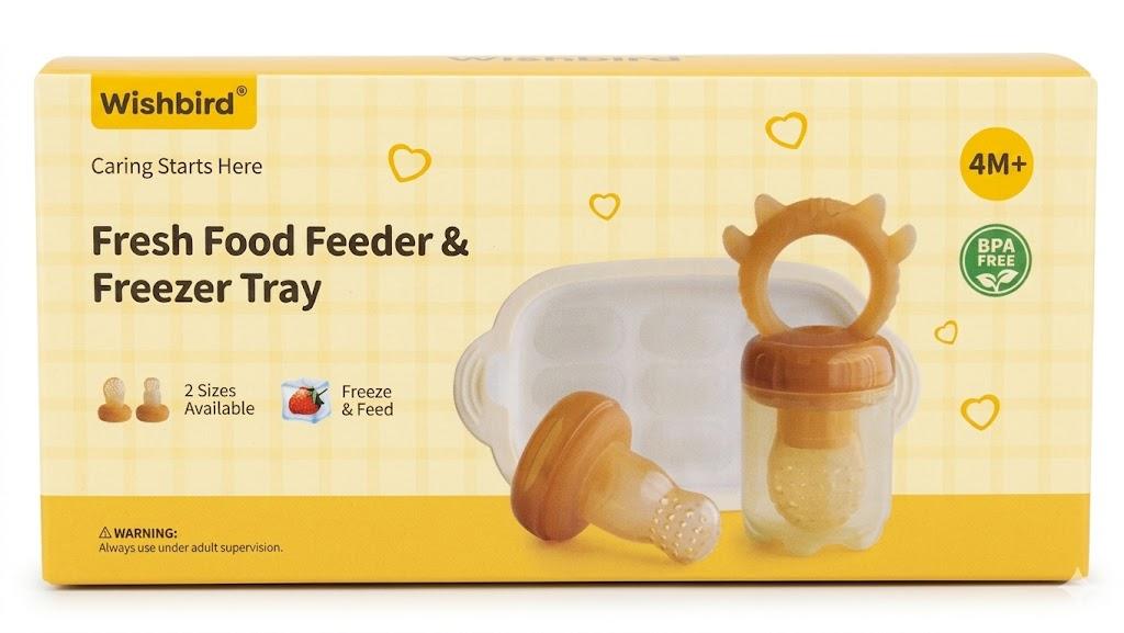 Wishbird, Fresh Food Feeder & Freezer Tray 4M+