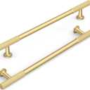 10 Pack 7.5 Inch(192mm) Kitchen Cabinet Handles Brushed Gold Cabinet Pulls Kitchen Cabinet Hardware Drawer Pulls for Cupboard Wardrobe