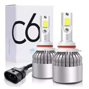 2PCS H11/9006/9005/H7/H4/H13/9007/9004 Car LED Light, 6000K 3800LM Super Bright High and Low Beam Bulb C6 LED Fog Light Headlight Bulb Replacement, Plug & Play, Car/trucks (9005/9140/9145/HB3)
