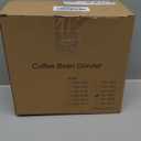 Lonkion Burr Coffee Grinder - Electric Coffee Bean Grinder with 28 Adjustable Grind Settings For 2-12 Cups - Adjustable Coffee Grinders for Home Use - Easy to Use - Stainless Steel