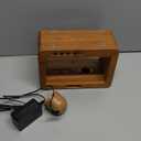 Bamboo Charging Station for Multiple Devices, 15W Fast Wireless Charger Night Light with 3 Color& 4 Adjustable Brightness, Night Stand Charger Station for iPhone/Apple Watch/AirPods