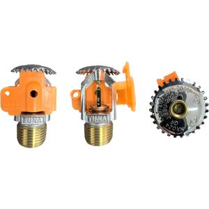 Fire Sprinkler Head Quick Response Upright Spray - FM Approved & UL Listed 1/2" NPT 200(93) K=5.6 (K80/metric) Quick Response for Automatic Fire Sprinkler System (6, Chrome)
