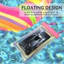 Waterproof Phone Pouch Floating [2 Pack], Floatable IPX8 Waterproof Phone Cases, Cellphone Dry Bag for iPhone 16 15 14 13 12 11 Pro Max Plus XS XR, Galaxy S24 S23, 4-7" (Purple and White)