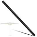 Otoolling 1 Pack 1.5'' Dia Umbrella Replacement Lower Pole, Heavy Steel Patio Umbrella Bottom Pole Replacement, 1.7 mm Thickness, No Bullet Buckle Outdoor(Black, 46''L)