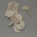 4 Pieces Sock Blockers for Knitting Wooden Sock Blockers Adjustable Thicken Knit Sock Ruler Tool Stocking Blockers Wood Sock Form Stretchers for Knitting Crochet Stocking Display Knitters Beginners