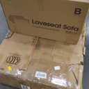 LINSY 3-in-1 Convertible Sofa Bed, 54" Pull Out Sleeper Sofa with Charging Station & Cup Holder, Small Folding Loveseat with Side Pocket for Small Space, Corduroy Couch, Beige