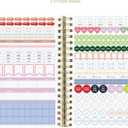 2 x Graphique 2024 Spiral Frosted Cover Planner | 18 Month Organizer July 2023 - Dec. 2024 | Weekly & Monthly Spreads | To-Do & Note List | Reference Tabs | Reminder Stickers | Manifest | 8 x 10