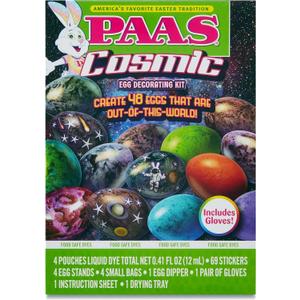 PAAS Cosmic Egg Decorating Kit Out of This World Dye Kit, Small