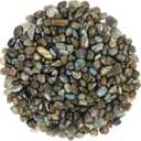 1.1lb Natural Crushed Labradorite Crystal Tumbled Chips-Moonstone Healing Crystals Chips Bulk, Crushed Crystal Gemstones for Crafts, Beautiful Package for Gift(Labradorite)