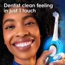 Oral-B Rechargeable Electric Toothbrush, iO2 Starter Kit, 3 Cleaning Modes, Automatic Pressure Sensor to Protect Gums, 2 Brush Heads, Forest Green