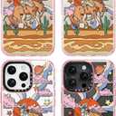 for iPhone 16 Pro Max Case Cute - Durable Shockproof 6.6 ft Drop Impact Phone Case - Funny Cowboy Design (6.9") Glitter Pink