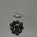 Rubber Feet for Cutting Board with Stainless Screws, 12 Pieces Non Slip Rubber Bumper Feet for Electronics 13/16" W x 3/8" H