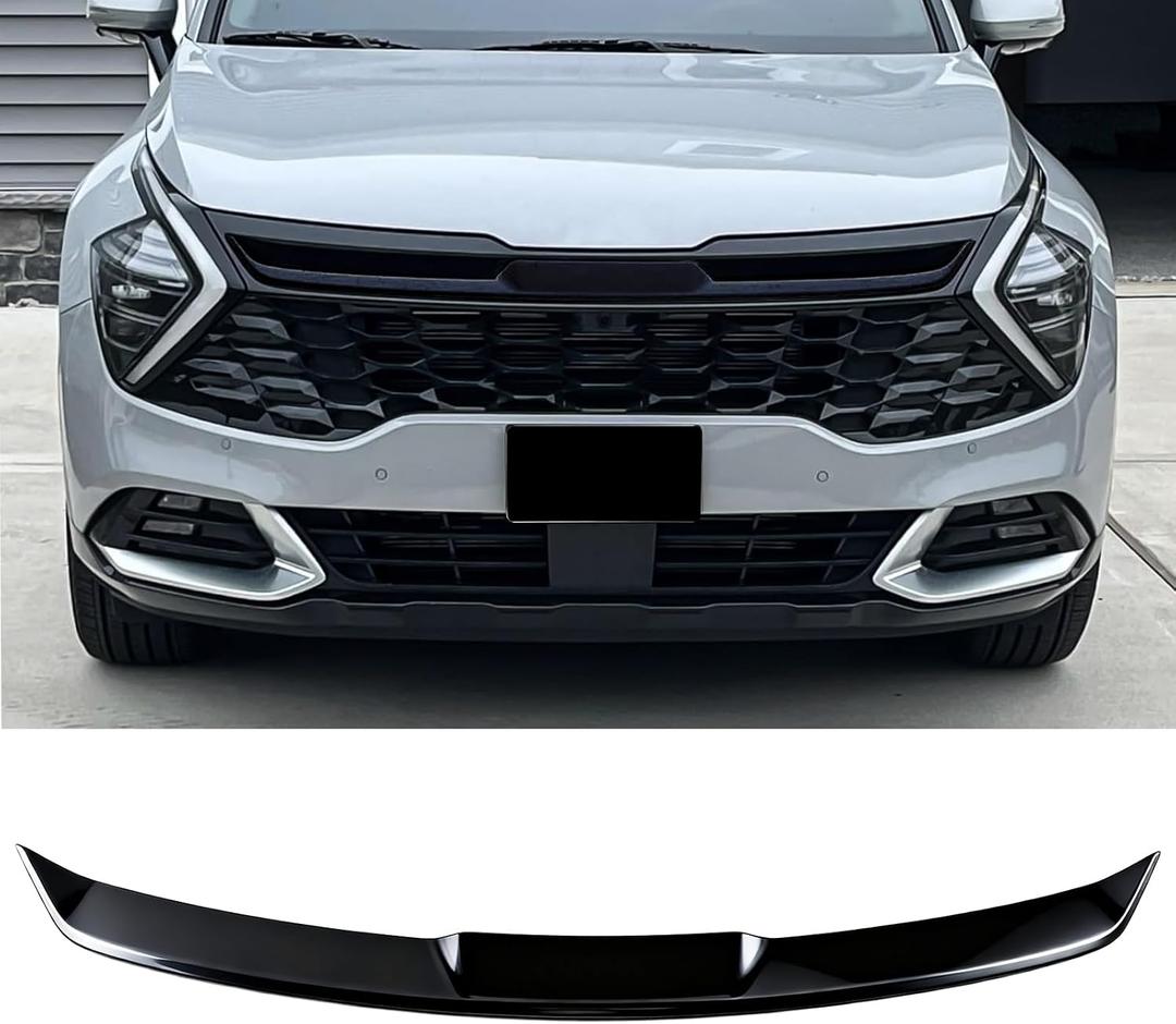 Grill Trim for Kia Sportage 2022-2025 Gloss Black Grille Trim Cover (Not for X-Line/X-Pro, Not for 2026)