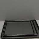 GoodCook Everyday Nonstick Baking Sheet Set, 3 Pack Includes One Small, Medium & Large Pan Carbon Steel Construction Cookie Sheet Bakeware Set, Gray