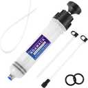 Fluid Extractor Pump, Manual Oil Extractor for Cars, ATVs & Lawn Mowers - Oil Transfer Pump with Flexible Hoses, Brake/Transmission Fluid Extractor, Oil Change Tools 7 oz (200 ml)