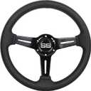 N2MU Golf Cart Steering Wheel 13 inch Universal for EZGO TXT RXV Club Car DS Precedent and Yamaha Black